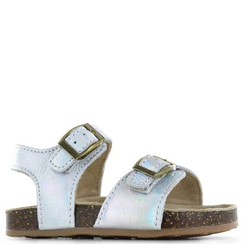 Shoesme leren sandalen - zilver