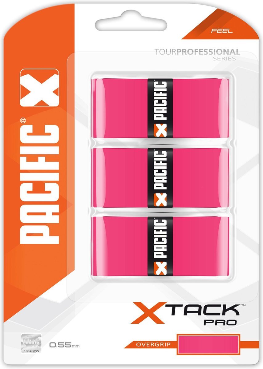 Pacific X Tack Pro overgrip 3 stuks roze