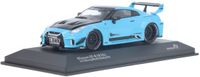 Geen automerk Solido Nissan GT-R (R35) w/Liberty Walk Body Kit Modelauto 1:43 2019 Blauw