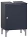 Meuble sous lavabo, 40,3 x 32 x 58,5 cm, bleu nuit, composite bois, 1 porte