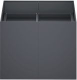 vidaXL Plantenbak Antraciet 80 x 80 x 60 cm Koudgewalst staal