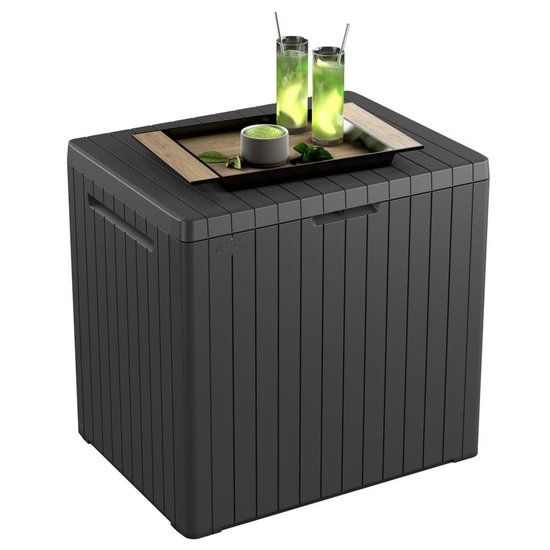 Keter City Box 113 L - Opbergbox - Antraciet - 57.8x44x54.8 cm
