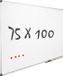 Vivol IVOL Whiteboard 75x100 cm - Magnetisch - Gelakt staal - Met montagemateriaal
