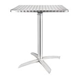 Bolero Vierkante klaptafel, roestvrij staal, 600 mm