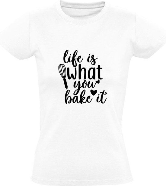 Sol's Life is what you bake it - Women's T-shirt - White - Size M