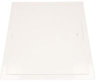 Merkloos / Sans marque KOTARBAU Inspectiedeur 30 x 30 cm wit ABS inspectiedeur onderhoudsklep kliksluiting afneembare muur/plafond/vloer robuuste opening uni.