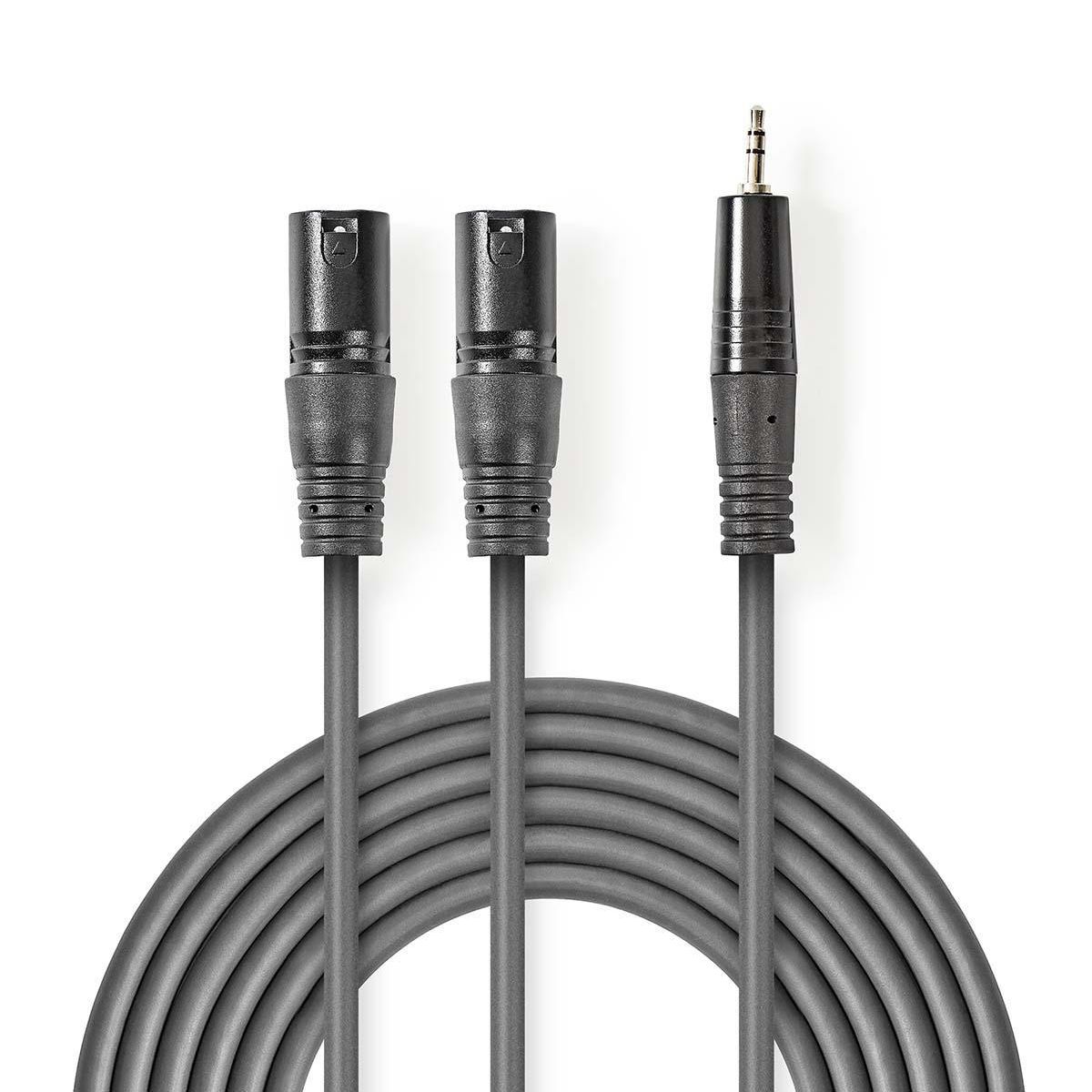 Nedis COTH15310GY15 - Audio kabel - 1,5 m - Grijs