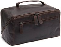 The Chesterfield Brand Chesterfield Trevia Waxed Pull Up Toilettas - Bruin