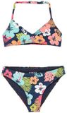 Roxy Morning Flower Triangle Bralette Bikini Blauw 2 Ans Fille