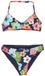 Roxy Morning Flower Triangle Bralette Bikini Blauw 2 Ans Fille