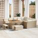 Maison Exclusive - Ensemble de jardin 12 pièces, polyrotin beige