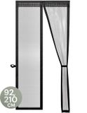 O'DADDY® Deurgordijn Deluxe FIBER - Magnetisch Vliegengordijn - Zwart - 92x210 cm
