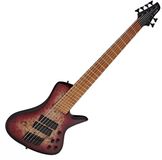 G4M Gear4music G4M 972 Fanned Fret 6-snarige Basgitaar, Purple Burl Burst