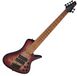 G4M Gear4music G4M 972 Fanned Fret 6-snarige Basgitaar, Purple Burl Burst