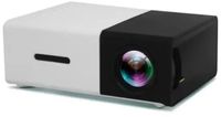 Merkloos Draagbare Mini Projector - 1080P HD Home Theater - Met Ingebouwde Luidspreker - Wit met zwart