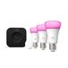 Philips Hue White and Color ambiance Starterkit: 3 E27 lampen + Smart button + Bridge Pro