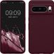 kwmobile telefoonhoesje geschikt voor Google Pixel 8 Pro - Hoesje met siliconen coating - Smartphone case in bordeaux-violet