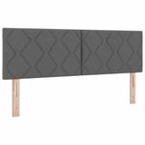 vidaXL Hoofdbord Grijs Stof 144 cm