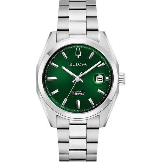 Bulova Surveyor 96B429 Heren Horloge - Zilverkleurig - 39 mm - Automatisch
