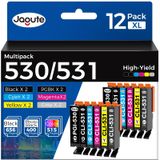 Canon Cartouches d'encre multipack XXL - Compatibles avec Canon PGI-530 CLI-531 - Lot de 12 pièces