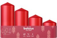 Bolsius Stompkaars - 4 stuks per verpakking - Delicate Red