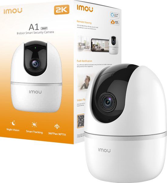 Imou A1 2K Babyfoon Met Camera - 3MP 2K - Draaien & Kantelen - Wit