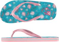 XQ Footwear slippers bladeren meisjes roze/blauw - 8719922408703