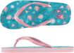 XQ Footwear slippers bladeren meisjes roze/blauw - 8719922408703