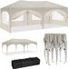 Partytent 3x6 m Beige Easy-up Partytent Oxford stof Metaal Waterafstotend