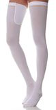 SCUDOTEX compressiekousen, zelfklevend, tegen trombose, 18-24 Hg, middelgroot, kleur wit, maat 2
