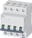 Siemens 5SL4 – stroomonderbreker 10 KA Curva-b 3-polig + neutrale geleider 16 A 70 mm