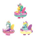INKEE TOYS Galupy Unicorn Star - Set van 3 badspelletjes voor kinderen: Holly, Penny en Lily - Squishy eenhoorns met kleurverandering en water voor badkuip