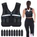 Gilet lesté réglable, adapté à l'entraînement, avec un poids de 1 à 8 kilogrammes