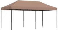 vidaXL Partytent - 292 x 580 x 315 cm - Bruin - Oxford Stof