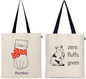 Eco Right Esthetische Canvas Tote Bag voor Dames, Schattig, Trendy en Herbruikbaar, Katoenen Tassen voor School, Winkelen, Sportschool, Bibliotheek en Strand, Perfect voor Boodschappen
