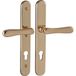 MARCHESI 1023.170.002.S Veiligheidsdeurkrukset ELEGANT/22 op schild PZ88, gepolijst messing