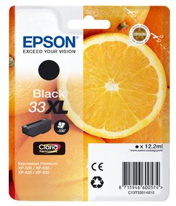 Epson 33XL Black Ink Cartridge - C13T33514010 - 530 Pages
