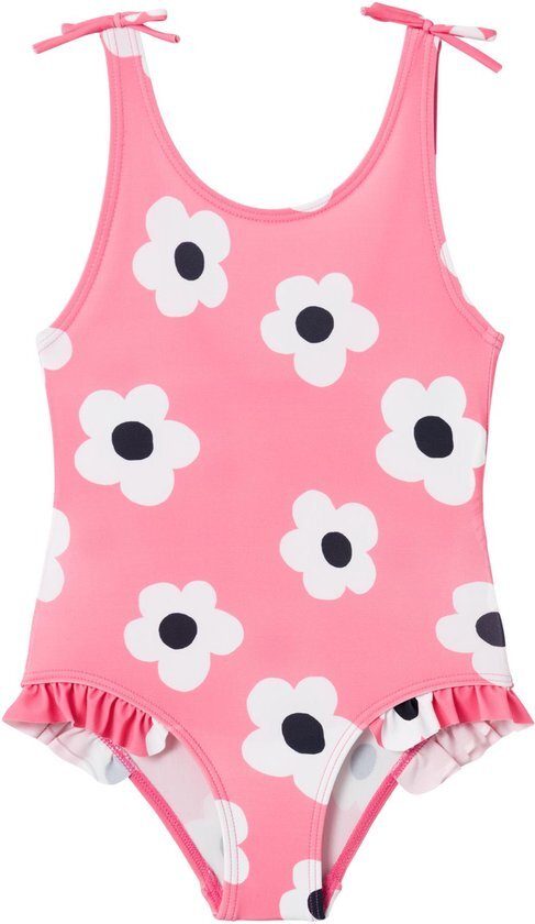 NAME IT NMFZULLE SWIMSUIT BOX Meisjes Badpak - Camellia Rose - Maat 122/128