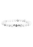 good.designs Parelarmband van howlietstenen met de letter D