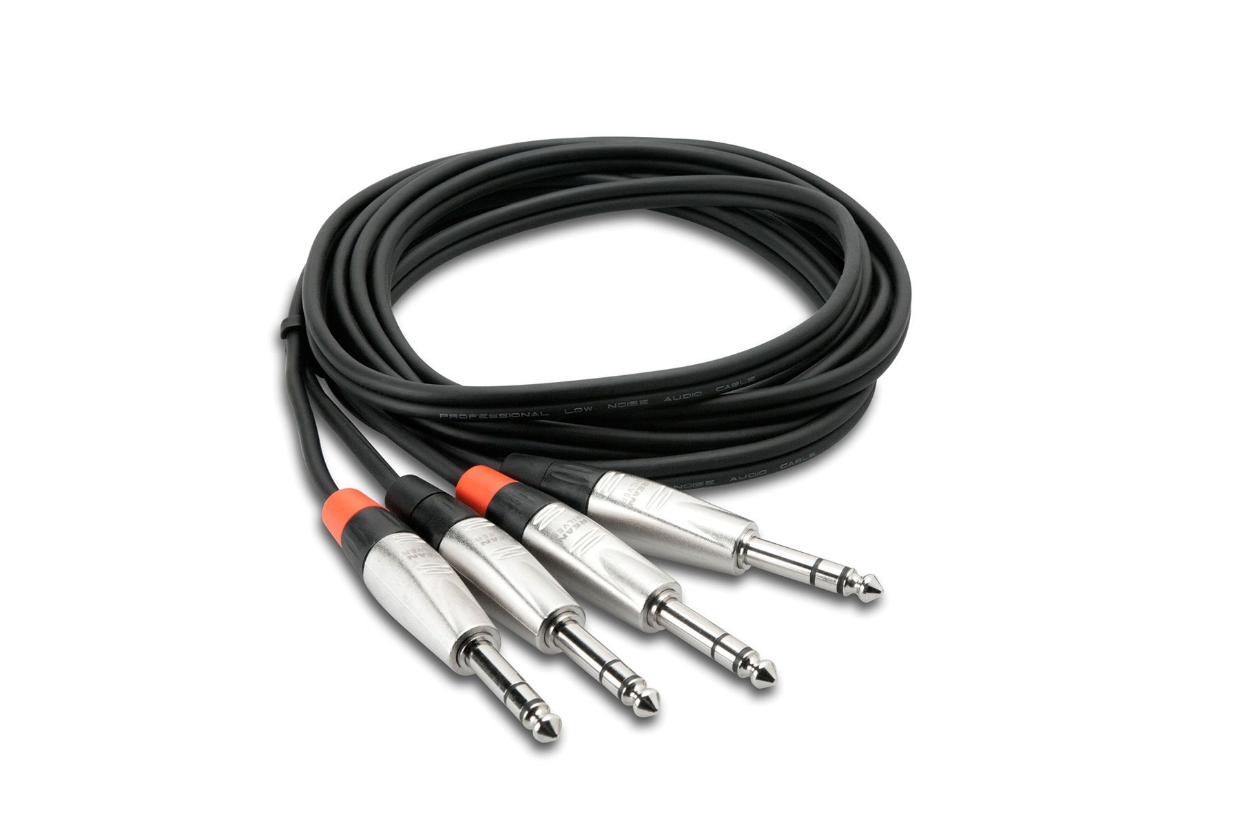 Hosa HSS-010X2 Audio kabel zwart 3m