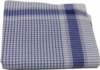 Tiseco BVBA 12 stuks Heren zakdoeken Vichy Blauw