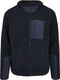 Urban Classics Boys Sherpa Kinder Jacket Blauw Maat 110