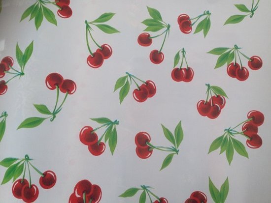 Atelier Du Baj Cherry White Mexicaans Tafelzeil - 250 x 120 cm