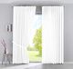 Cationic JENA 2019037-2 set van 2 gordijnen verborgen lussen wit ondoorzichtig linnenlook gemêleerd HxB 250 x 300 cm