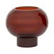 Urban Nature Culture Havara glazen waxinelichthouder 18x15,5 cm - bruin