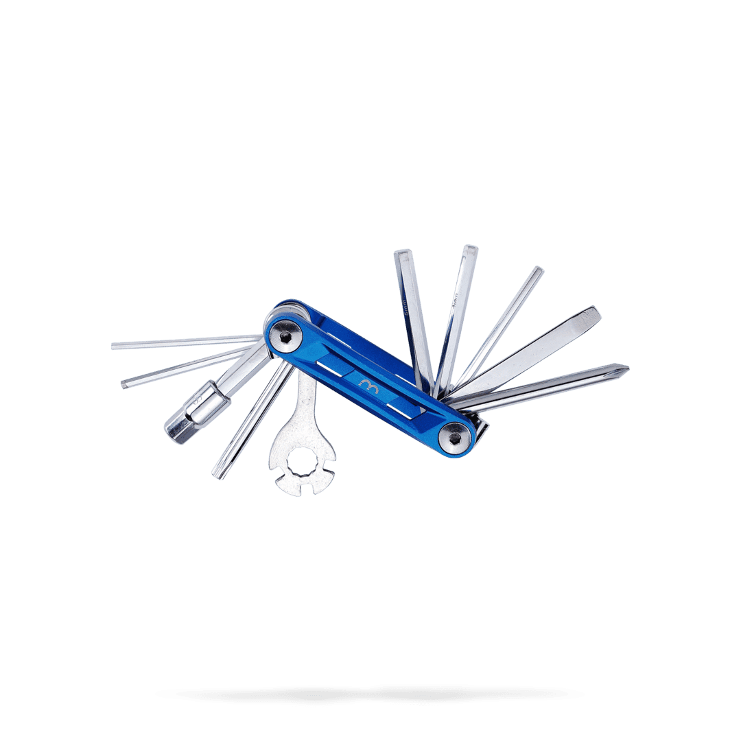 BBB Cycling PrimeFold M Minitool - 14 functies - aluminium/blauw