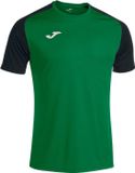 Joma Academy IV Shirt Korte Mouw Kinderen - Groen / Zwart | Maat: 152