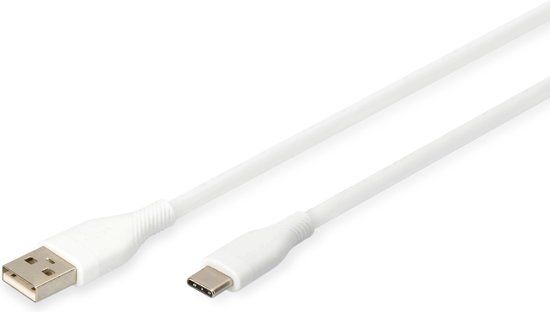 Digitus AK-300340-010-W USB-kabel USB 2.0 1 m USB A USB C Wit