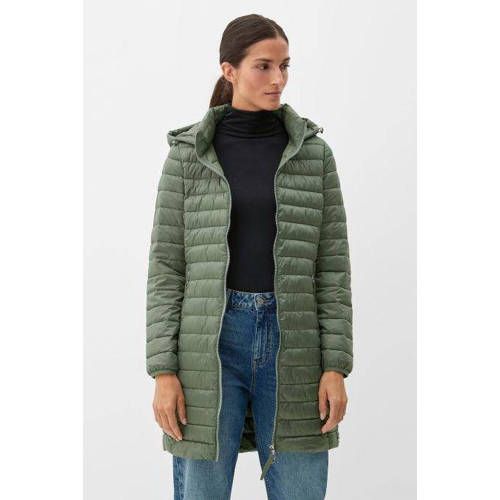 s.Oliver Light Padded Jacket with Hood - Green