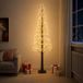 vidaXL Starburst kerstboom Bruin 25 x 25 x 210 cm Kunststof 560 LED's